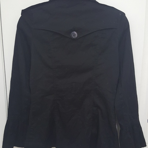 XOXO WAIST LENGTH TRENCH COAT - Picture 3 of 3